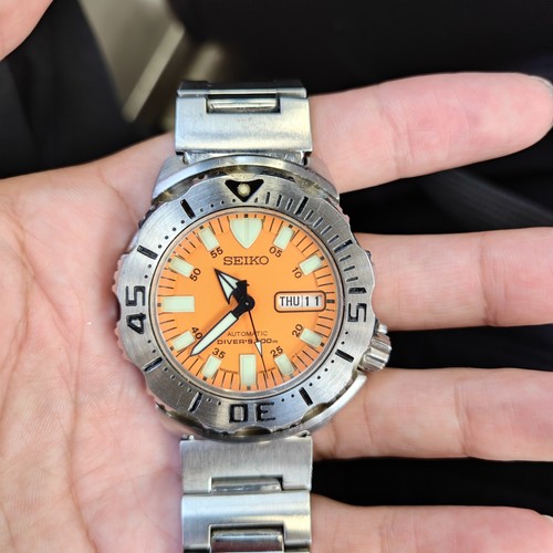 Seiko monster automatic orange - automatic,