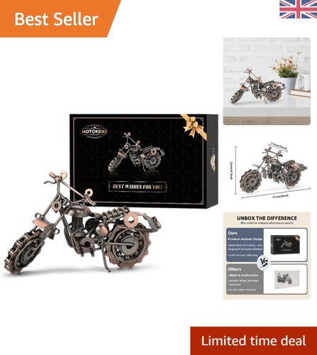 Bronze patinated motorcycle - bronze,