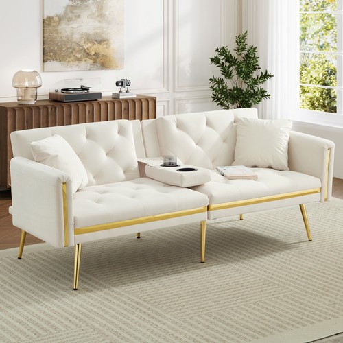 Modern velvet sofa - velvet,