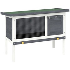 Pawhut rabbit hutch guinea - hutch,,