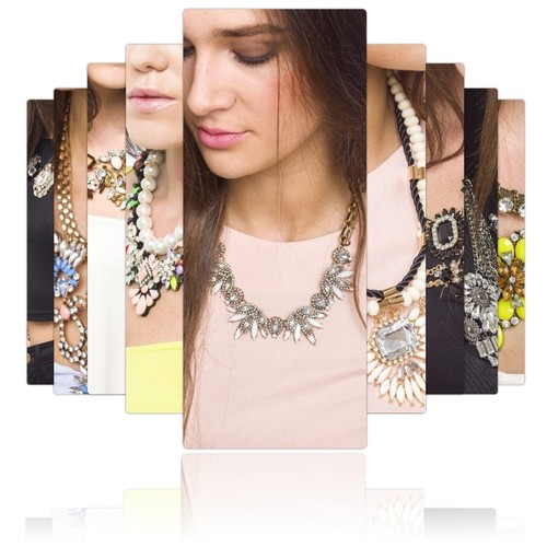 Crystal choker chunky - choker,