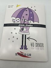 Little ladies Girls Tights Microfibre 40 Denier Size 11 12 Years Yellow 146 152