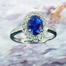 LAB CREATED BLUE SAPPHIRE