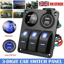 3 Gang Toggle Rocker Switch