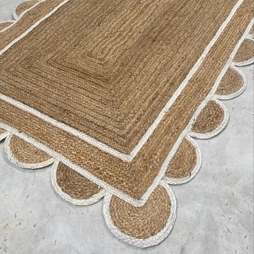 Rug scallop hallway carpet - rug,