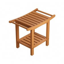 2Tier Wood Shower Bench