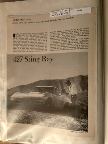 Lbvette133 article road - road, test