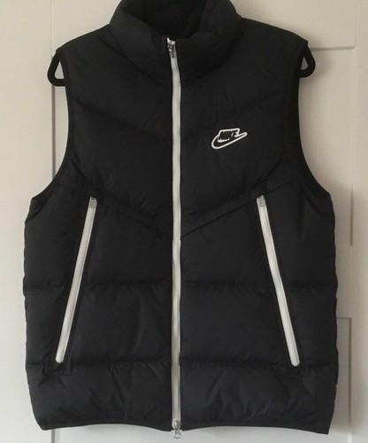 Nike black puffer gilet size - nike,