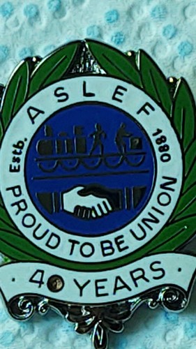 Aslef years union enamel - aslef,
