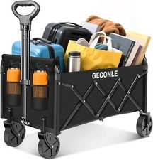 Festival Trolley Folding Cart with Wheels 100L- Collapsible Wagons for Auction