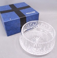 Vtg WATERFORD CRYSTAL Cut Glass Center Piece Fruit Bowl 27x8cm -BE1
