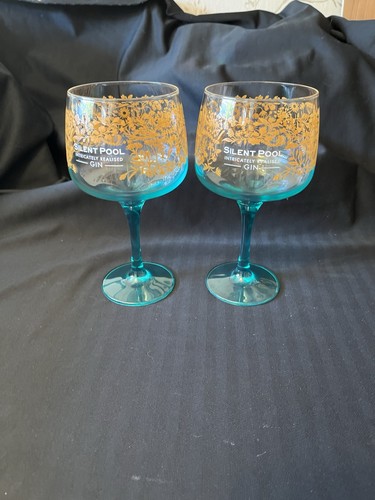 Two silent pool gin glasses - gin,