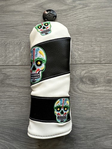 Colourful skull golf - colourful,