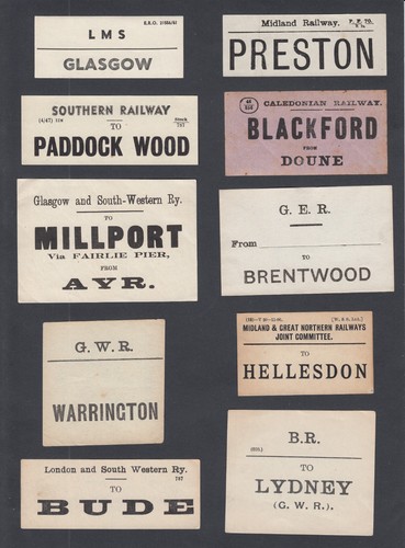 Ten old luggage - luggage, label