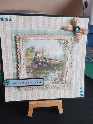 Handmade dad card topper - dad,