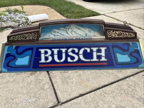 Vintage busch beer pool table - beer,