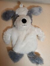 PRIMARK WHITE & GREY PUPPY DOG HOT WATER BOTTLE  COVER