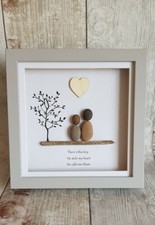 Mother And Son framed Pebble