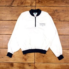 Vintage Turfer Windbreaker Jacket L 90s Labor Day Open USA Made White