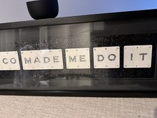 Used Vintage Playing Cards Company ‘Prosecco Made Me Do It' Framed Wall Art