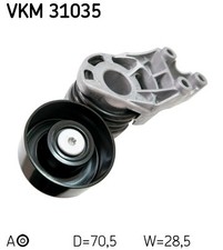 Upper SKF VKM 31035 Belt Tensioner, V-ribbed belt for AUDI,SEAT,SKODA,VW