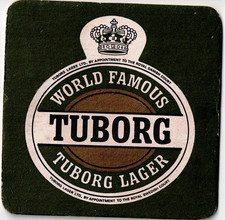 Tuborg Lager Beer Mat