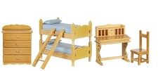 Dolls House Oak Bedroom