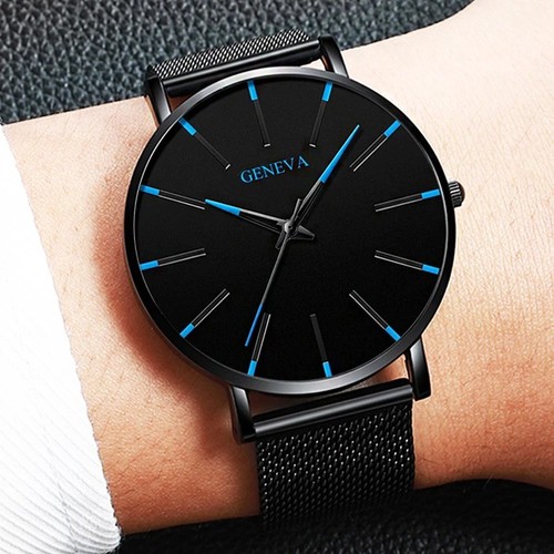 Mens watches black red wrist - mens,