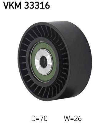 Ribbed belt deflection guide - v-ribbed,