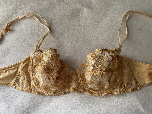 Chantelle gold floral lace - gold,