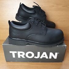 Trojan S3 Castor Steel Toe Safety Work Shoes Black Mens Size UK 7 New In Box