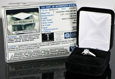 $9,200 Tolkowsky 14K White Gold 1.08ct Round Diamond Solitaire Engagement Ring