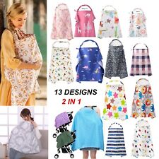 Mum Breastfeeding Nursing Apron Cover Up Baby Poncho Shawl Udder Blanket Cotton