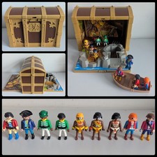 PLAYMOBIL 5737 Treasure Chest Pirate Treasure Play Set Carry Case INCOMPLETE 