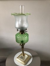 Antique Late 19th C Oil Lamp