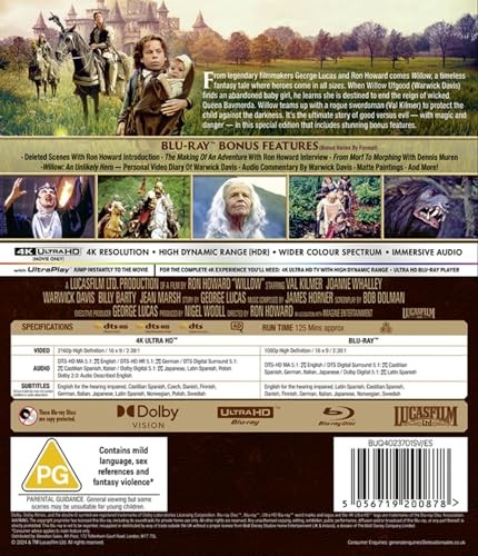 Willow blu ray - willow, [blu-ray]