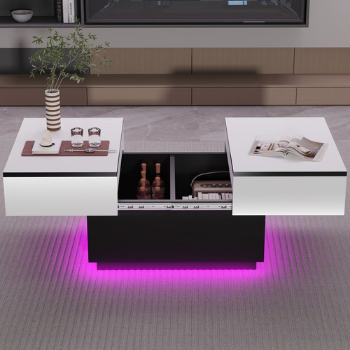 Modern glass coffee table - glass,