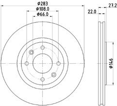 Veco vl630 front - veco, brake