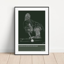 Alex Higgins Sketch Art Print