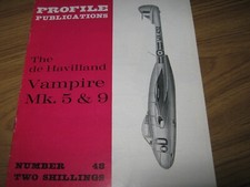 PROFILE PUBLICATIONS The de Havilland Vampire Mk.5&9. Book number 48