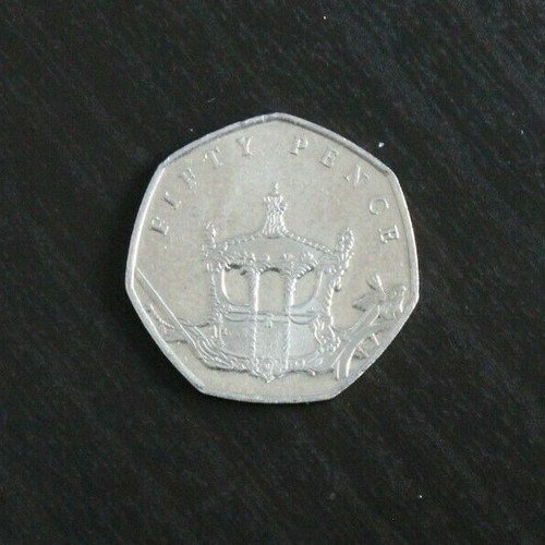 Isle man 50p sapphire - isle, of