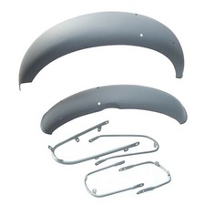 BSA B25 B44 Star Fire Front Rear Mudguard Fender Set + Stays