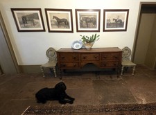 Antique Spongeware Blue White