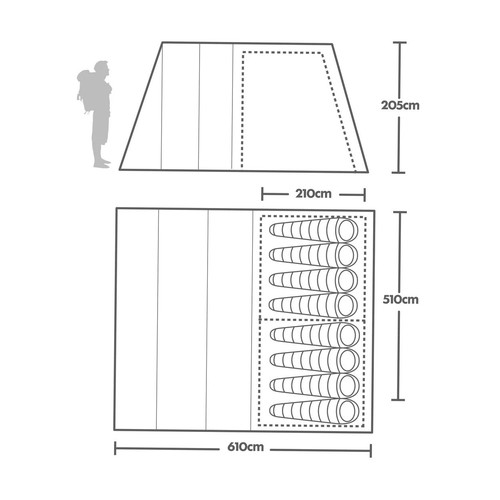 Large person family tent - person,