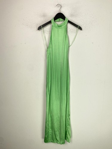 Zara green plain - plain, maxi