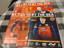 6 x Redcar Athletic 2025/26 home programmes - Middlesbrough/Bradford/Hartlepool