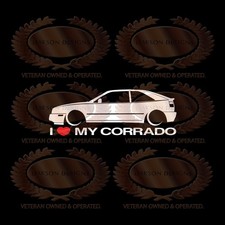 I Love My Corrado Decal