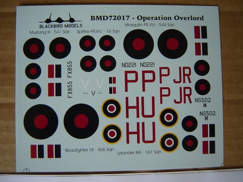 Blackbird model decals 72 - decals, 1/72