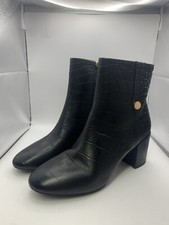 Radley London Black Hastings Long Ankle Block Heel Boots Size UK 8 /REF33