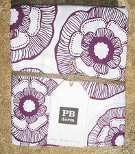 POTTERY BARN ~ MINI FLEUR DUVET ~ TWIN or FULL / QUEEN ~ PLUM ~ BEDDING PB TEEN